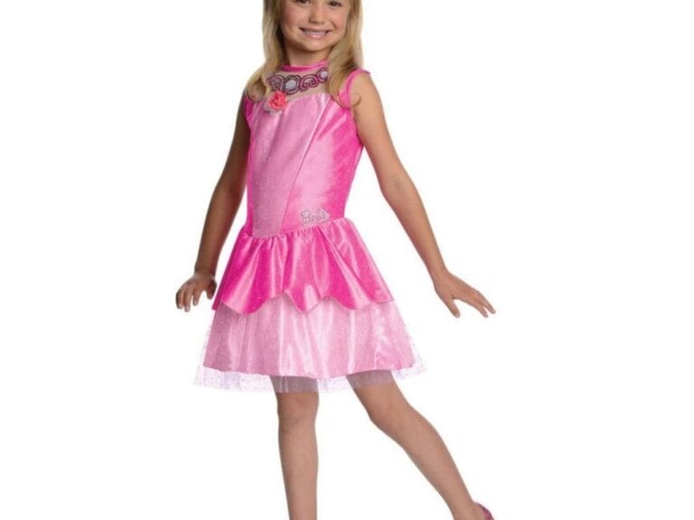 Barbie Princess Jurkje Maat 98-104 Roze