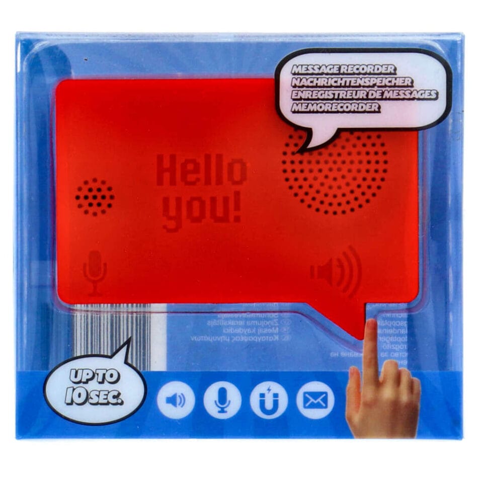 Memo Recorder Magnetisch Rood