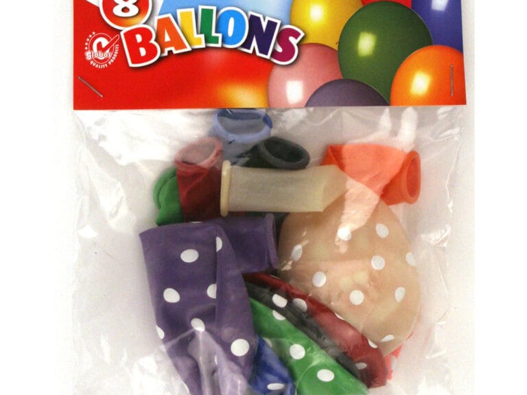 Globos Ballon met Stippen 8 Stuks