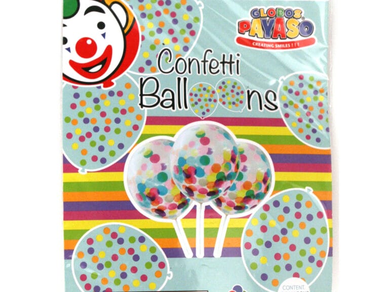 Globos Payaso Confetti Ballonnen 6 Stuks