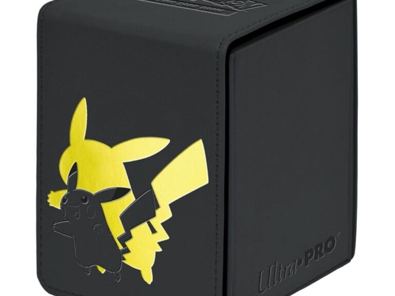 Pokémon Deckbox Alcove Elite Series Pikachu Zwart/Leer