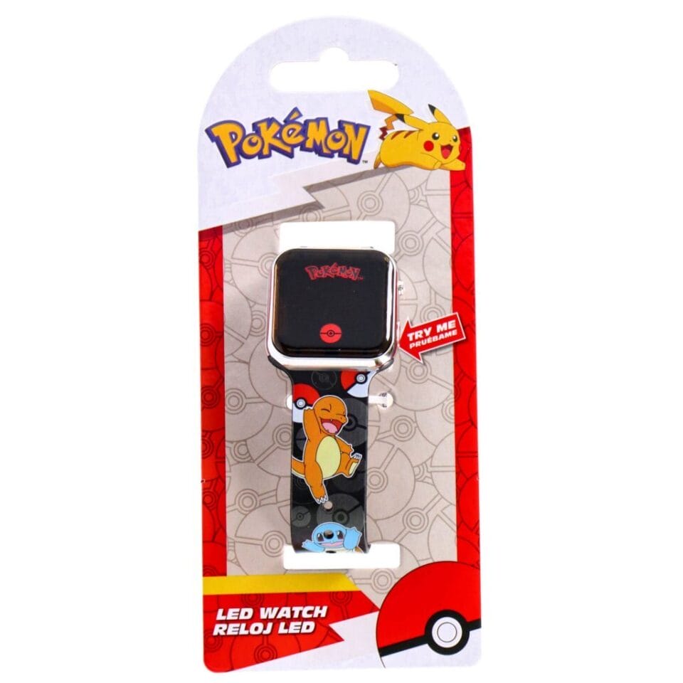 Pokémon LED Horloge Zwart