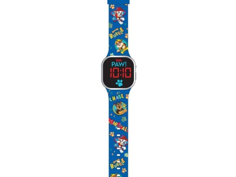 Paw Patrol LED Horloge Blauw