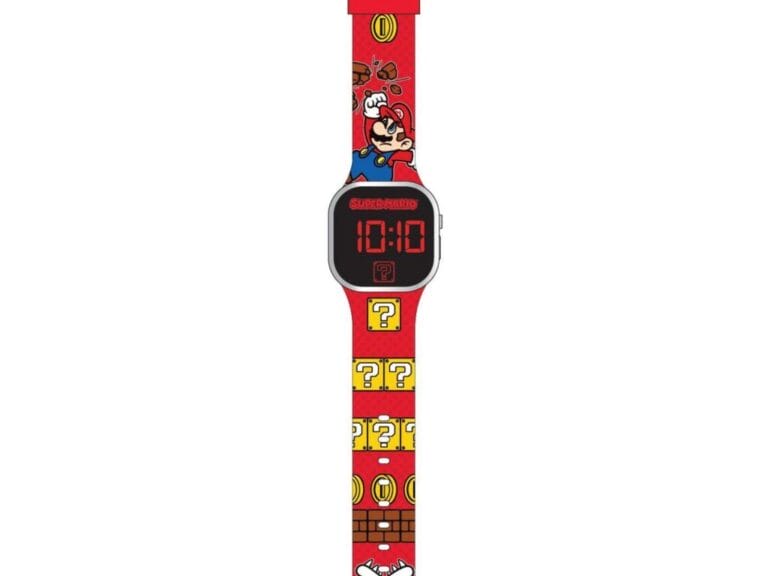 Super Mario LED Horloge Rood