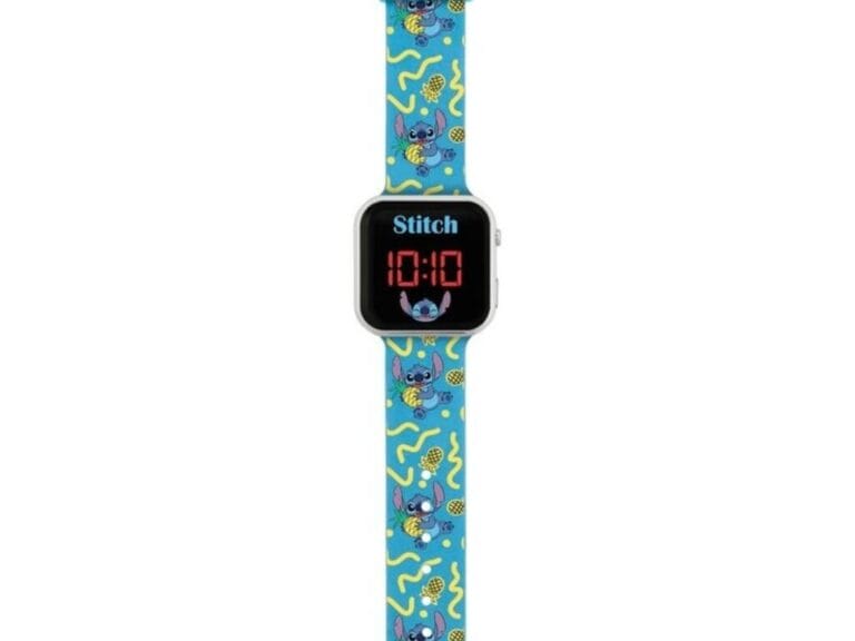 Disney Stitch LED Horloge Blauw