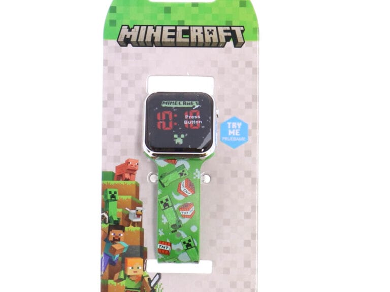 Minecraft LED Horloge Groen