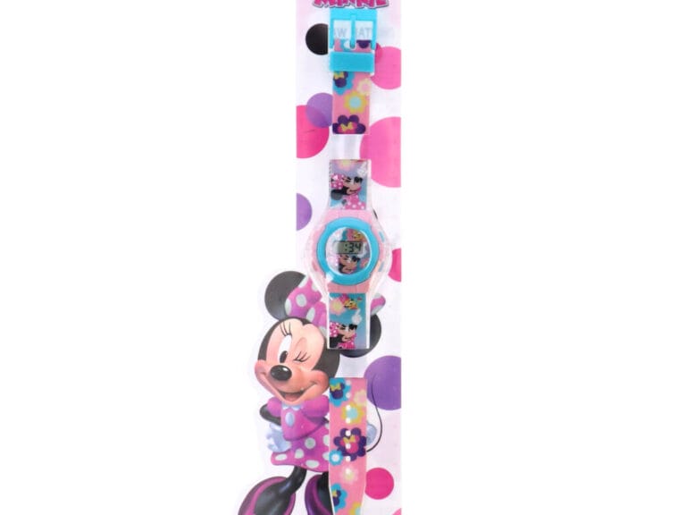 Disney Minnie Mouse LED Horloge Roze