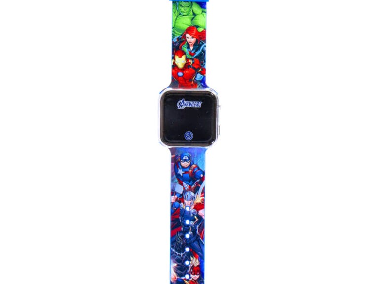 Mervel LED Horloge Avengers Blauw