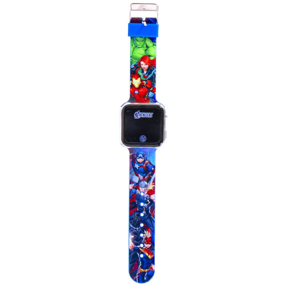 Mervel LED Horloge Avengers Blauw