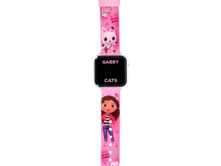 Gabby's Dollhouse LED Horloge Roze