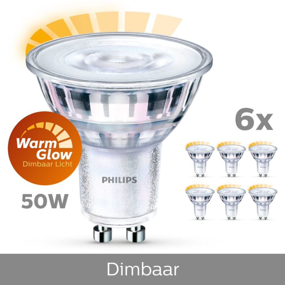 Philips Ledlamp 6 Stuks C90 36d Wgd 50w Gu10