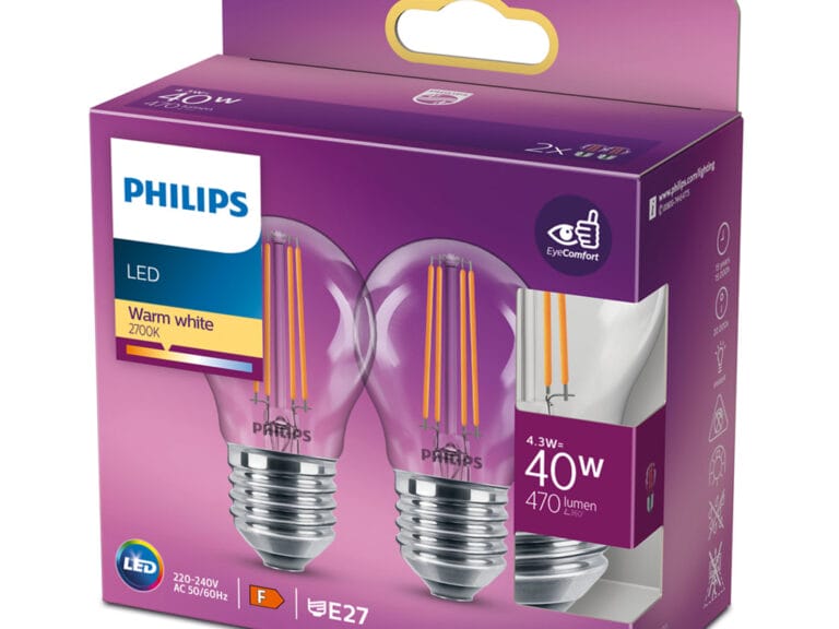 Philips Led Cl P45 Ww Cl 40w E27