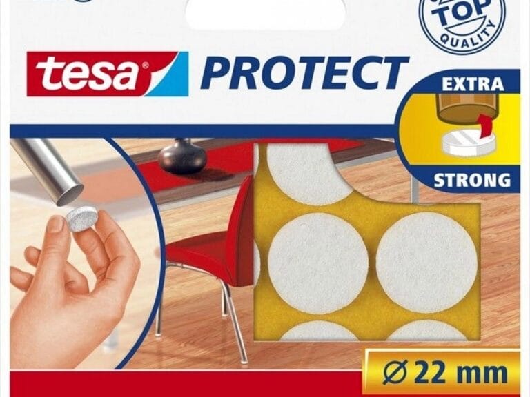 Tesa Protect Vilt Rond 22 mm 12 Stuks Wit