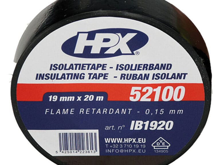 HPX Isolatietape Zwart 19mmx20m