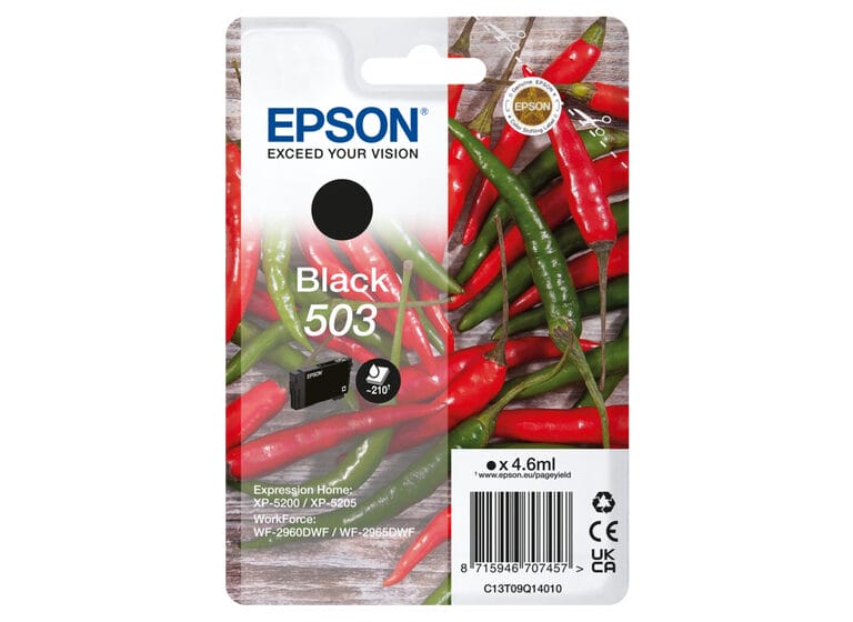 Epson T09q1 Origineel Zwart 503 4.6ml