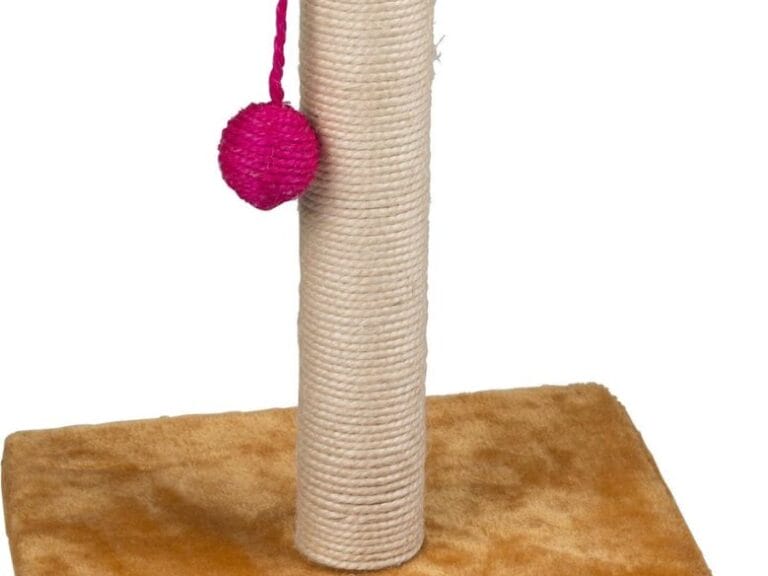 Pet Toys Krabpaal met Balletje Hout 30 x 35 cm