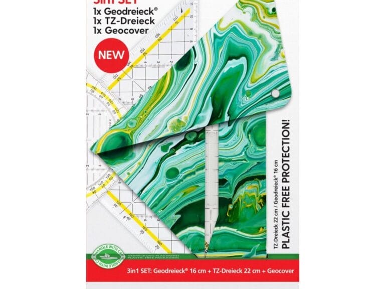 Aristo AR-18102B 3in1 Geocoverset Geocover/Geodriehoek/Tekendriehoek Mystic Green