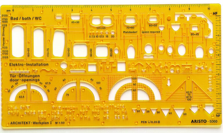 Aristo AR-5060 Architect-combisjabloon 1 : 50