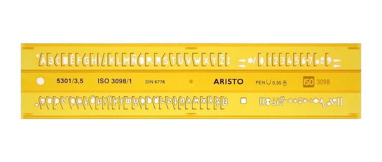 Aristo AR-5301/3 Lettersjabloon 3