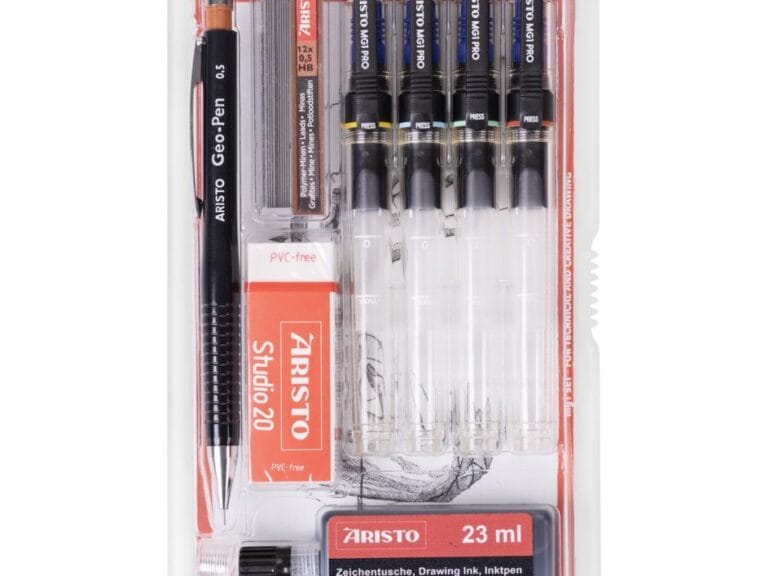 Aristo AR-64160 Tekenpen Set MG1 PRO 0.1/0.2/0.3/0.5 mm 9-delig