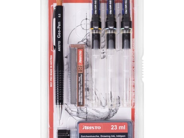 Aristo AR-64307 Tekenpen Set MG1 PRO 0.2/0.3/0.5 mm 6-delig