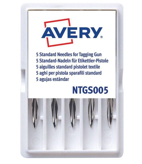 Avery AV-NTGS005 Naalden Textielpistool 5 Naalden Voor Ridderspoortang