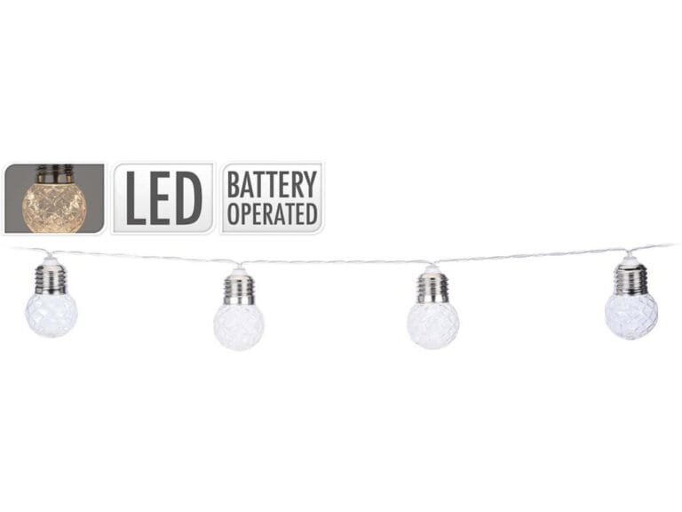 S.I.A. Decoratieve Lichtslinger 10 LED Lampen op Batterij