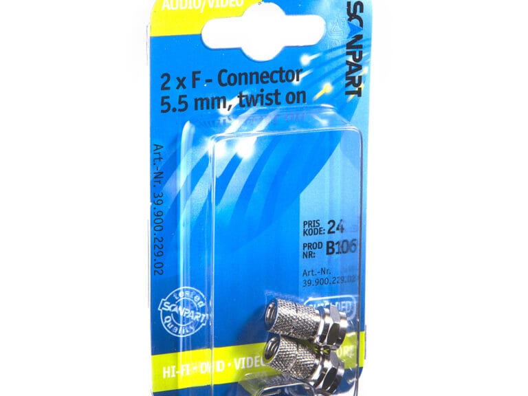 Scanpart F Connector 5.5(m) Schroefbaar A2