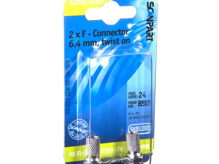 Scanpart F Connector 6.4(m) Schroefbaar A2