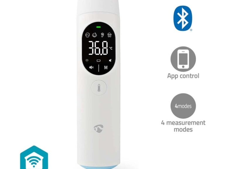 Nedis BTHTIR10WT Smartlife Infrarood Thermometer Led-scherm Oor / Voorhoofd Wit