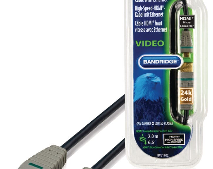 Bandridge Bvl1702 Hoge Snelheids Hdmi Kabel met Ethernet 2.0 M
