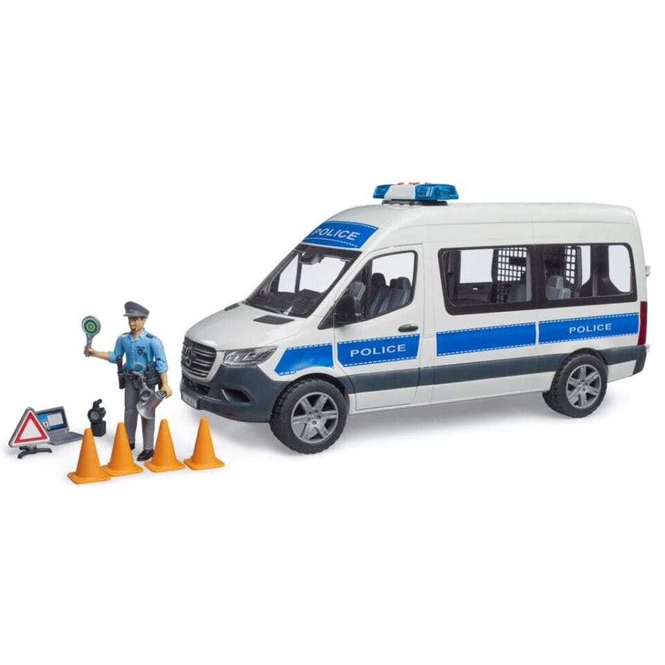 Bruder 02683 MB Sprinter Politiehulpvoertuig + Licht- en Geluidsmodule