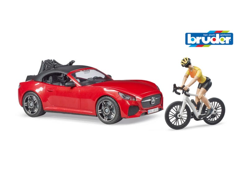 Bruder 03485 Roadster met Wielrenster 1:16