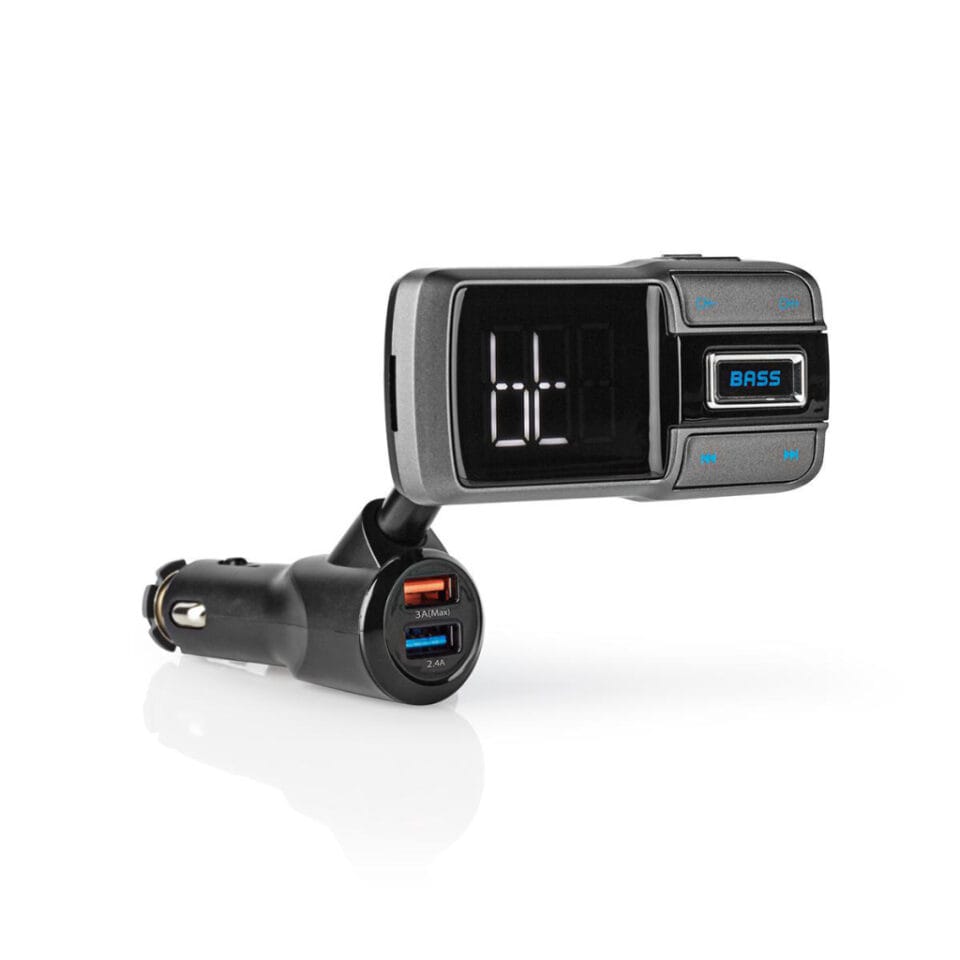 Nedis CATR101BK Fm-transmitter Voor In De Auto Bluetooth® Bass Boost  Microsd-kaartsleuf Handsfree Bellen Spraakbediening 3,0 A / 2,4 A kopen op  Vilior.com! Veni, Vidi, Vilior