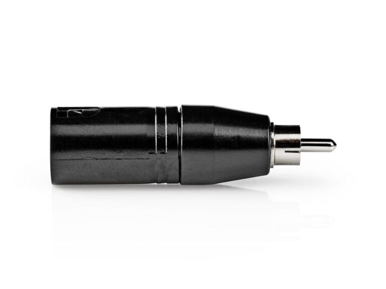 Nedis COTP15931BK Xlr Adapter Xlr 3-pin Male - Rca Male 1 Piece Metal