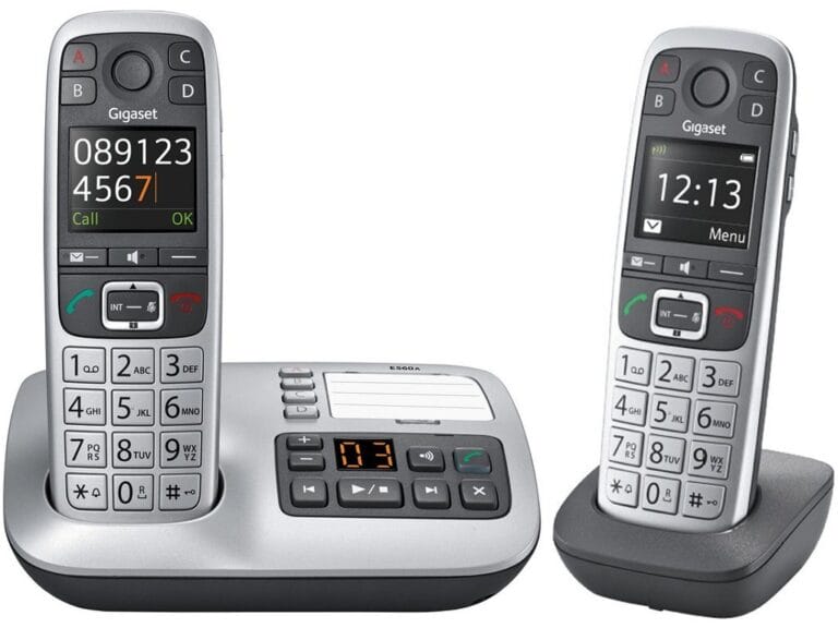 Gigaset E560A Duo Telefoons Zilver/Grijs