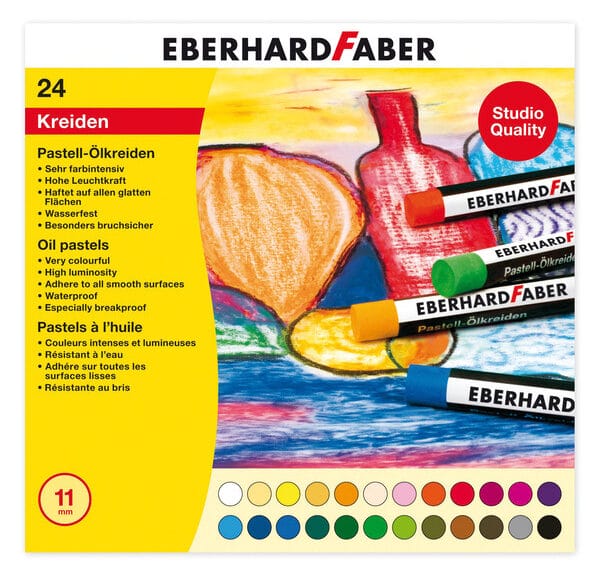 Eberhard Faber EF-522024 Oliepastelkrijt 11mm Doos A 24 St