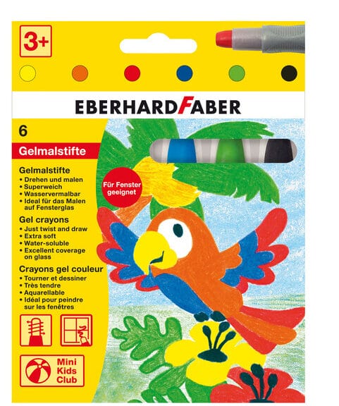 Eberhard Faber EF-529006 Gelkleurpotloden 6 Kleuren In Karton Etui