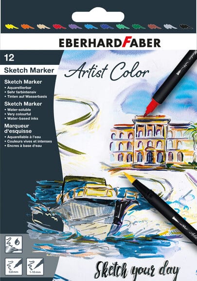 Eberhard Faber EF-558212 Sketch Marker 12 Stuks