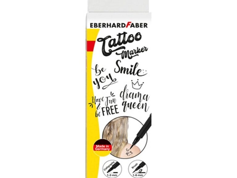 Eberhard Faber EF-559506 Tattoo Marker Skinlettering 4 Stuks Zwart