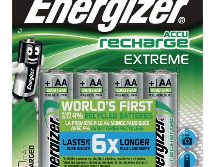 Energizer EN-EXTRE2300B4 Oplaadbare Nimh Batterij Aa 1.2 V Extreme 2300 Mah 4-blister