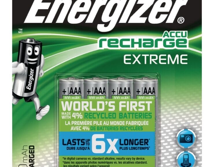 Energizer EN-EXTRE800B4 Oplaadbare Nimh Batterij Aaa 1.2 V Extreme 800 Mah 4-blister