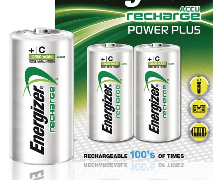 Energizer Enrc2500p2 Batterij Nimh C/lr14 1.2 V 2500 Mah Powerplus 2-blister
