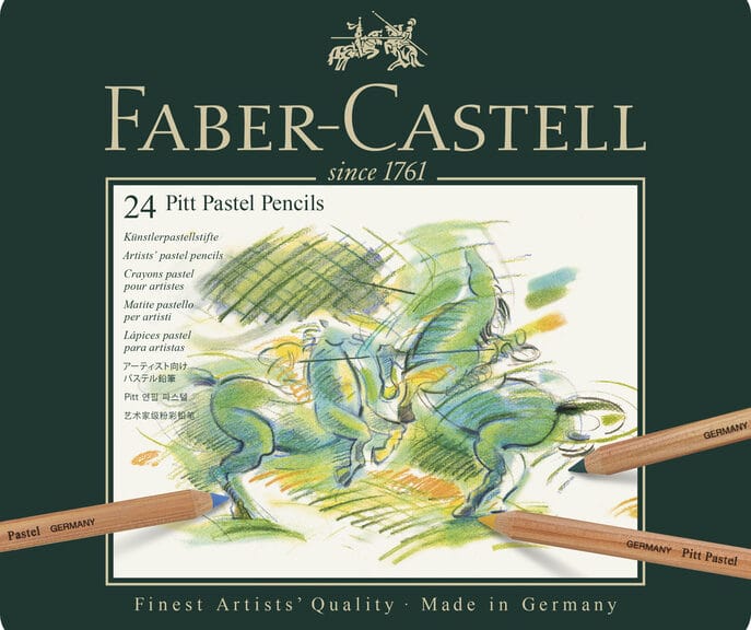 Faber Castell FC-112124 Pastelpotlood Faber-Castell Pitt Metalen Etui A 24 Stuks