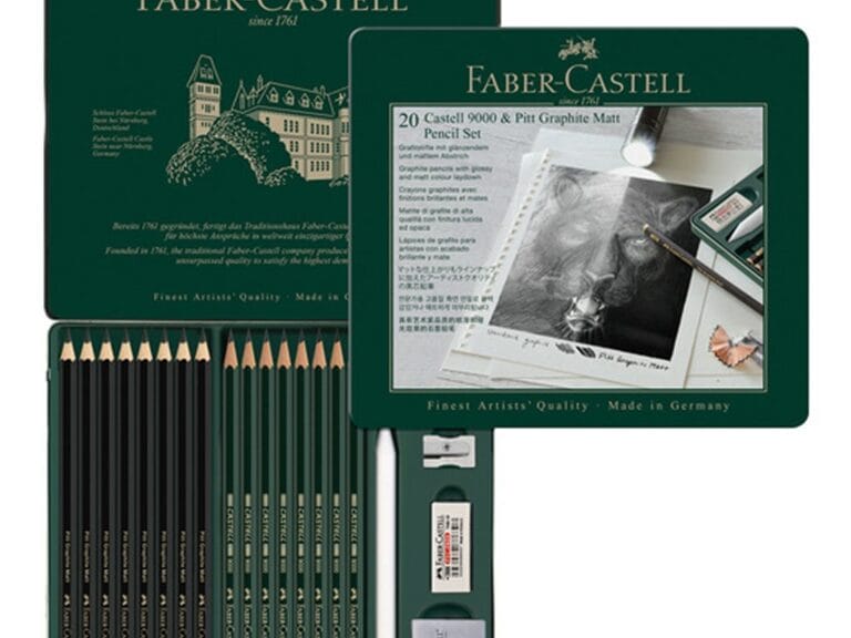 Faber Castell FC-115224 Castell 9000 en Pitt Grafietpotloden 16 Stuks