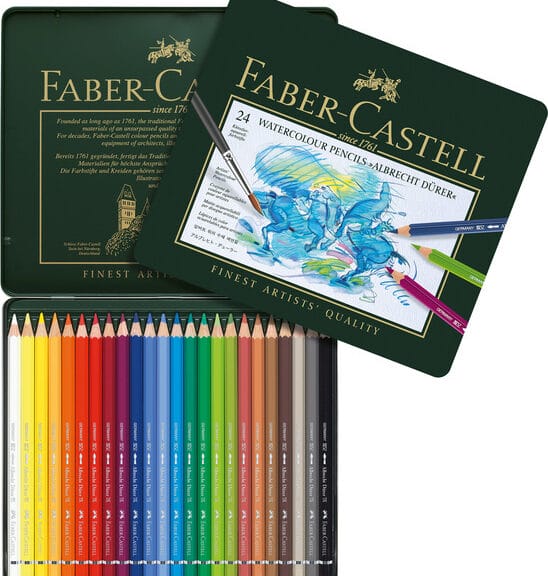 Faber Castell FC-117524 Aquarelpotlood Faber-Castell Albrecht Dürer Etui à 24 Stuks