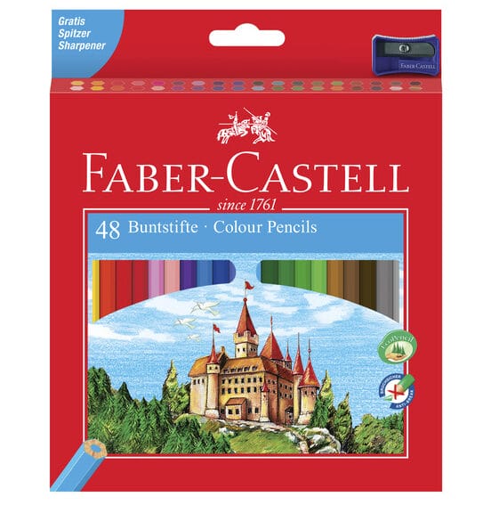 Faber Castell FC-120148 Kleurpotlood Faber-Castell Castle Zeskantig Karton Etui Met 48 Stuks