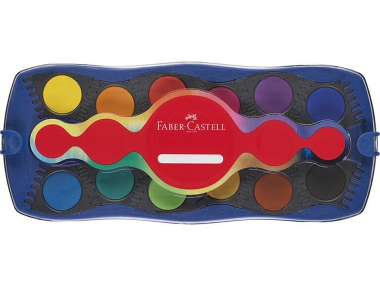 Faber Castell FC-125020 Waterverfdoos 24 Kleuren +1 Tube Verf Wit