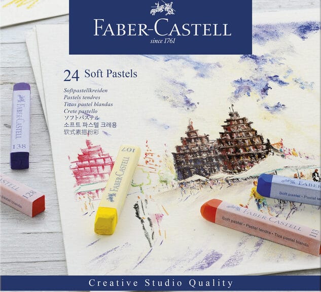 Faber Castell FC-128324 Pastelkrijt Creative Studio Softpastel 24 Delig Etui