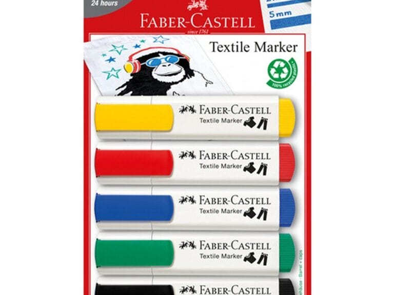 Faber Castell FC-159520 Textielmarkers 5 Stuks